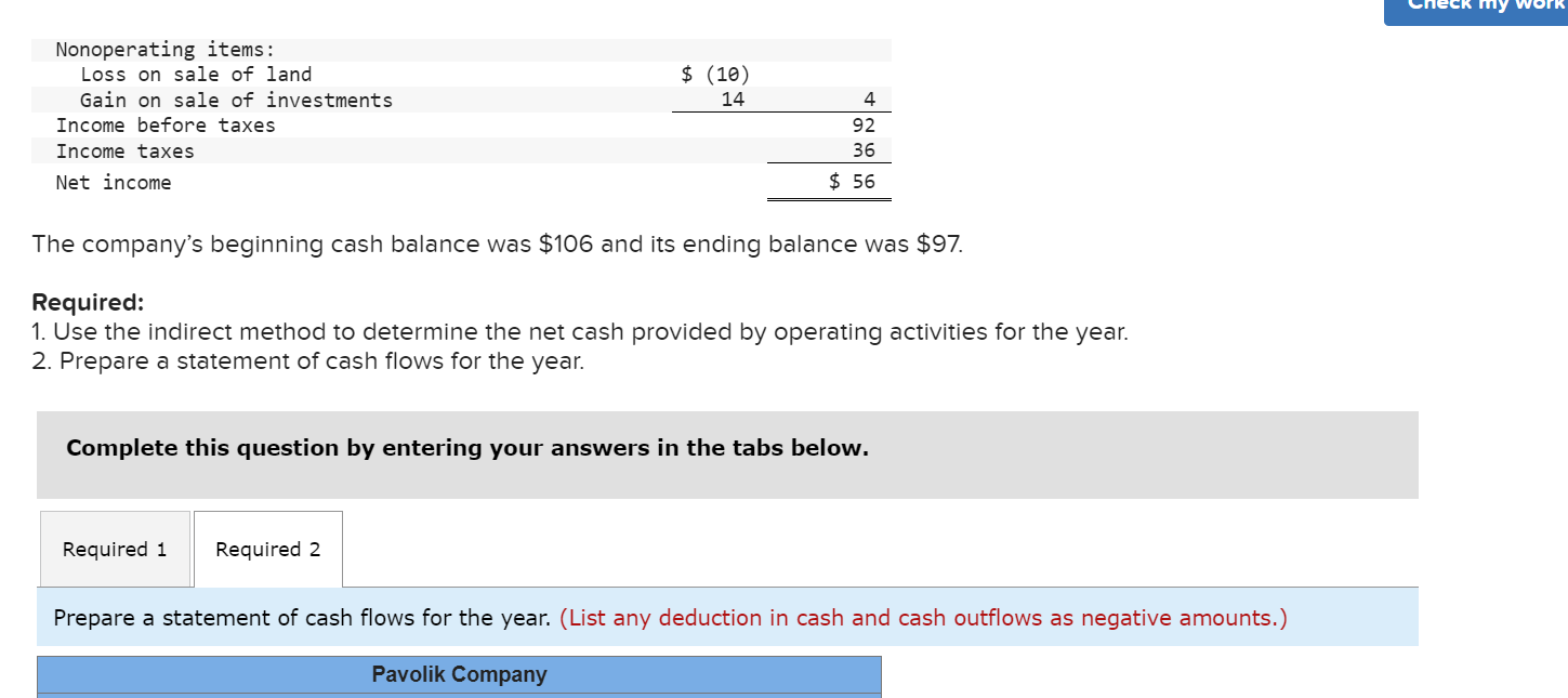 in Pavolik Company's balance sheet accounts: D= Decrease; = Increase Long-term investments