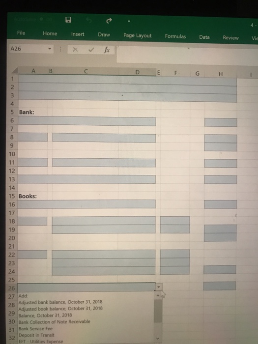 Wilderness Adventures is getting ready to prepare the August bank reconciliation. 7