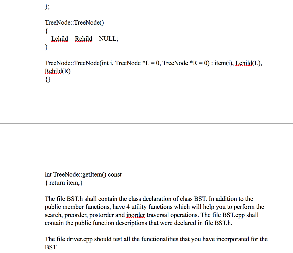 the following operations to be executed on the tree: 1) Insert a