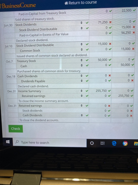 Transactions and Statement The stockholders' equity section of Night Corporation's balance sheet