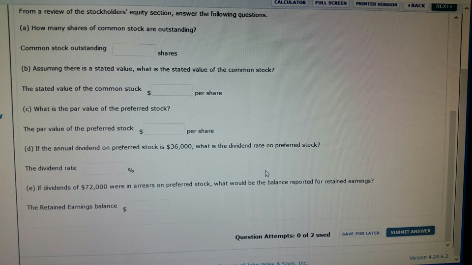 equity section of Lachlin Corporation's balance sheet at December 31 is presented