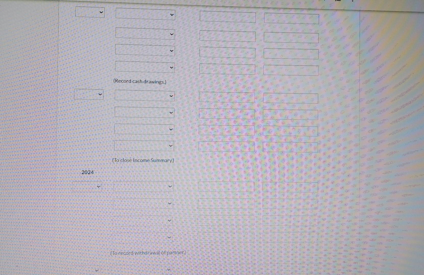 automatically indented when the amount is entered. Do not indent manually. List