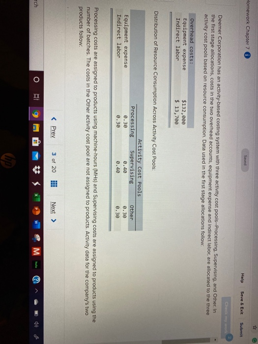  Homework Chapter 7 Served Help Save & Exit Submit Check my