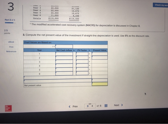 with no salvage Part 1 of 4 value. The project would produce