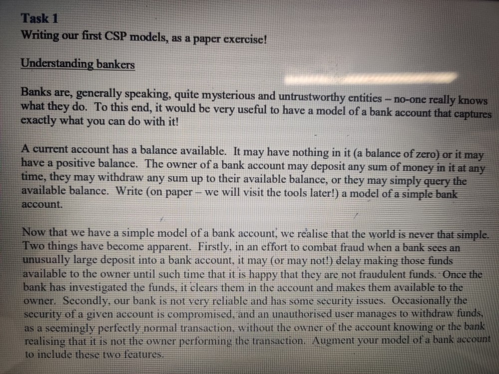 as a paper exercise! Understanding bankers Banks are, generally speaking, quite mysterious