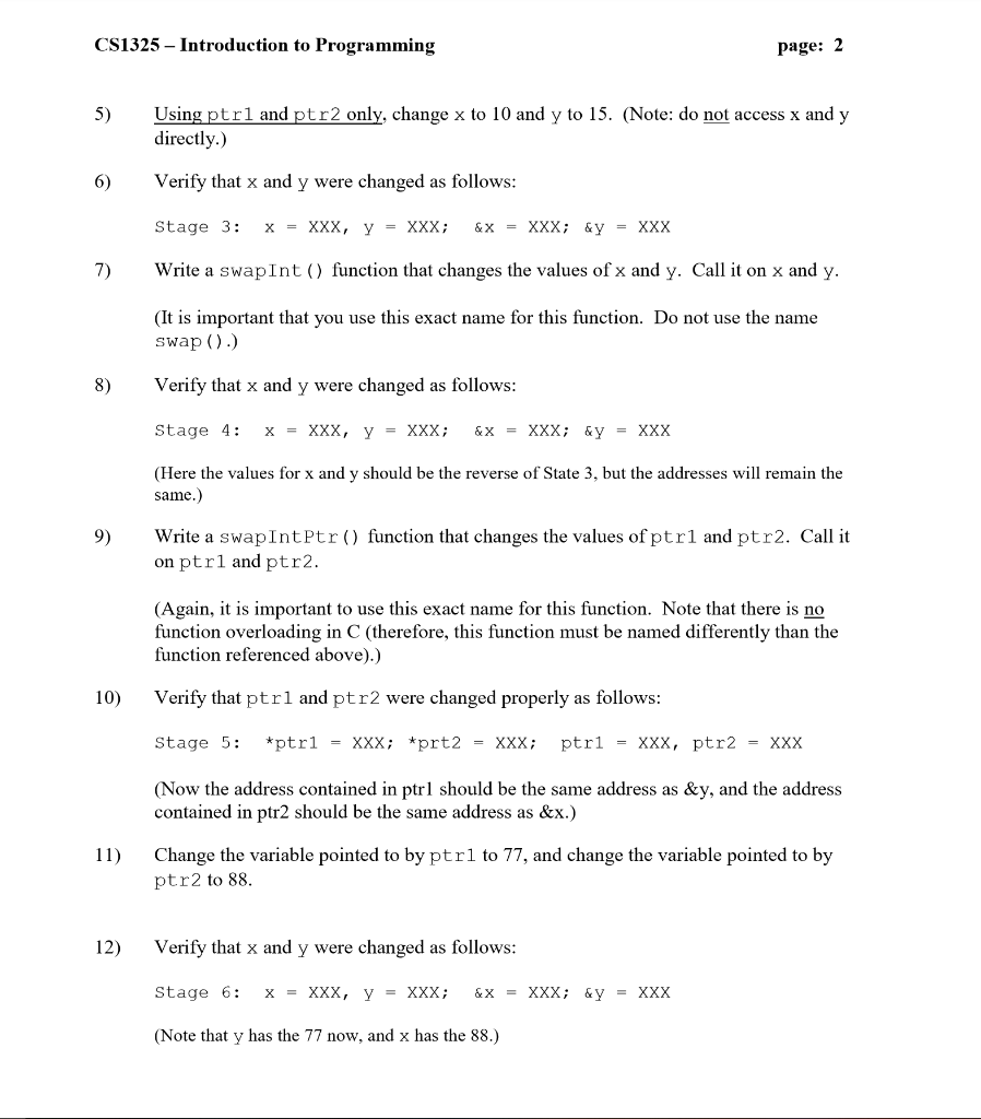 a new subject, like pointers, it helps to do a series of