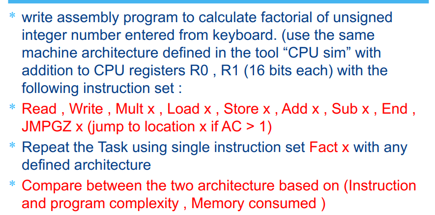 thanks in advanced please create it using CPU Sim * write assembly