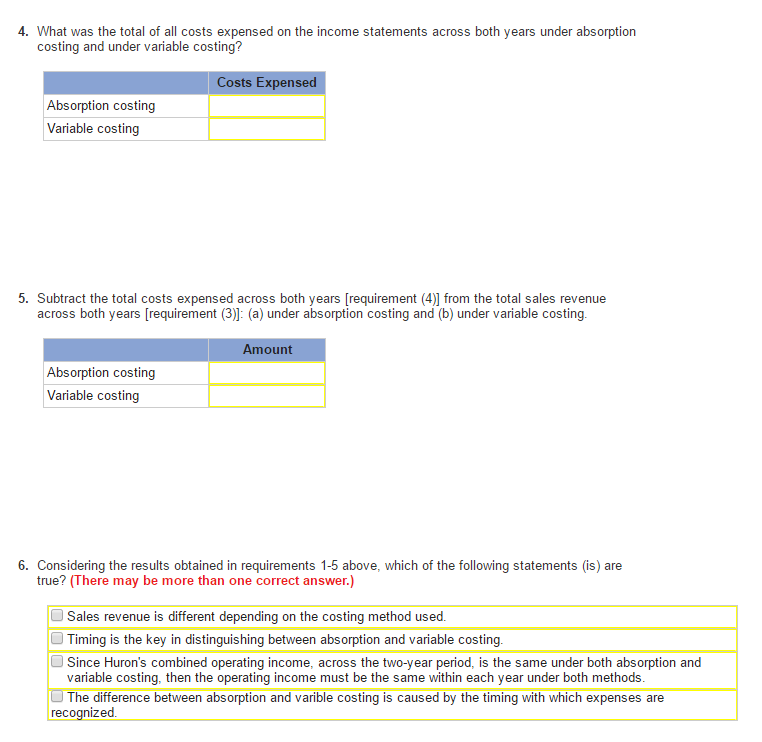 Cost of goods sold Fixed cost (expensed as a period expense) Use