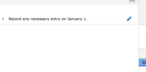  Record any necessary entry on January 1 1 Problem 5-7 Variable