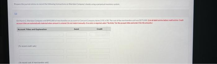 help i am studying for my accounting class Prepare the journal entries