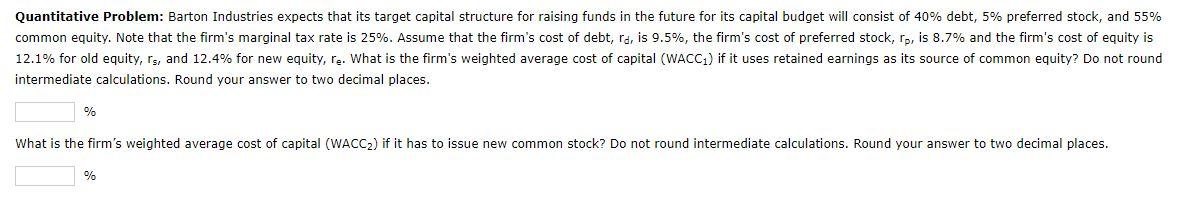 Cost of New Common Stock If a firm plans to issue new