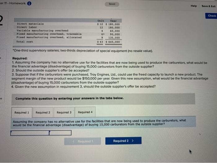 work 2 Troy Engines, Ltd, manufactures a variety of engines for use