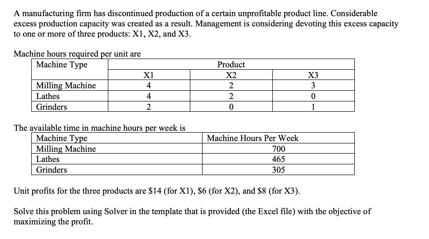 SHOW STEP BY STEP IN EXCEL SOLVER A manufacturing firm has discontinued