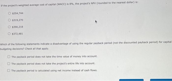 the payback period provide? Suppose you are evaluating a project with the