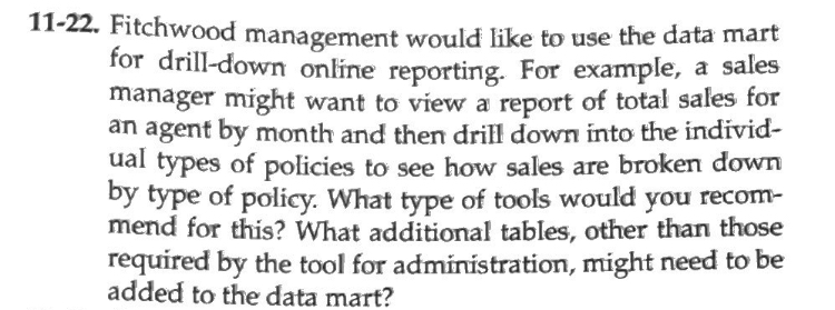 Chapter 9. Problems 9-46 through 9-54 are based on the Fitchwood Insurance