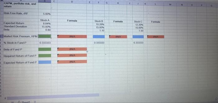 P has one-third of its funds invested in each of the three