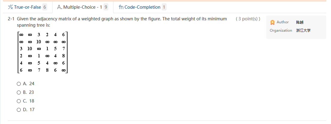 i need all answer soonly. thanks True-or-False 6 A. Multiple-Choice - 19