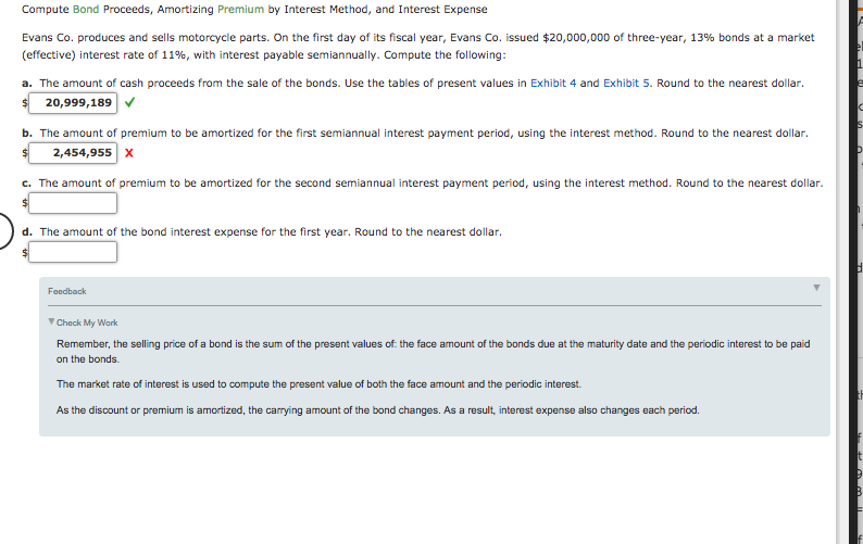 Compute Bond Proceeds, Amortizing Premium by Interest Method, and Interest Expense