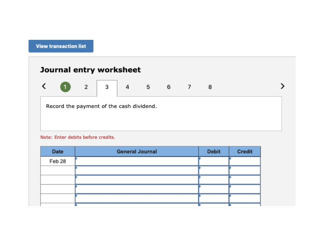 7 8 Record the purchase of 5,500 shares of its own common