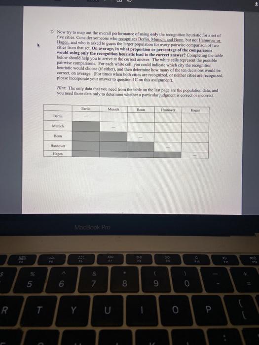 I'm not sure what to do. Now try to map out the