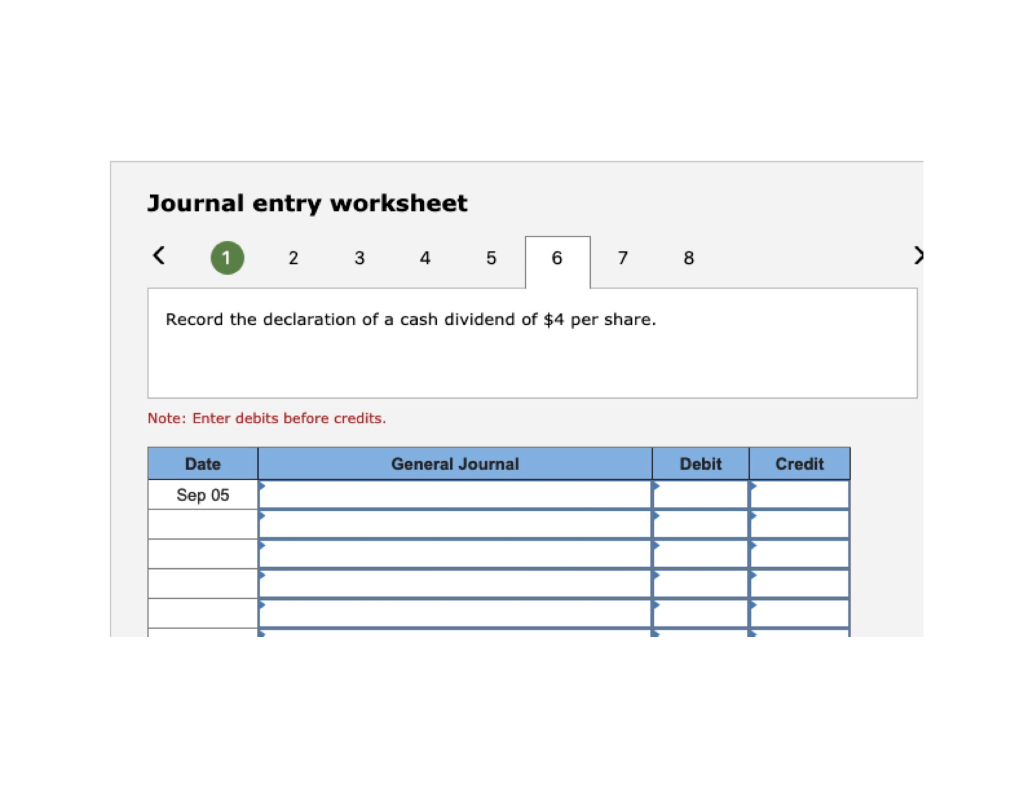 View transaction list Journal entry worksheet 2 3 4 5 6 7