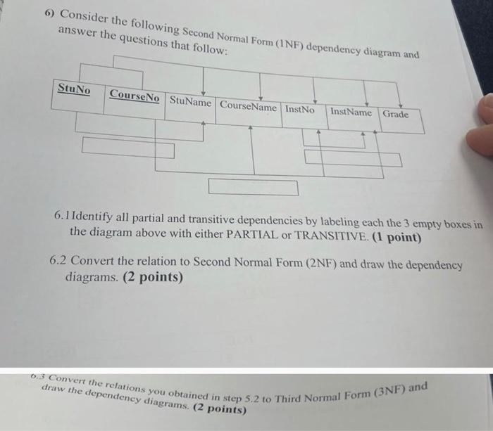 complete my solution for the question 6.2 and solve question 6.3 NOTE