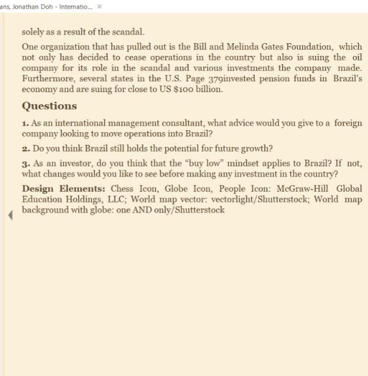 result of the scandal. One organization that has pulled out is the