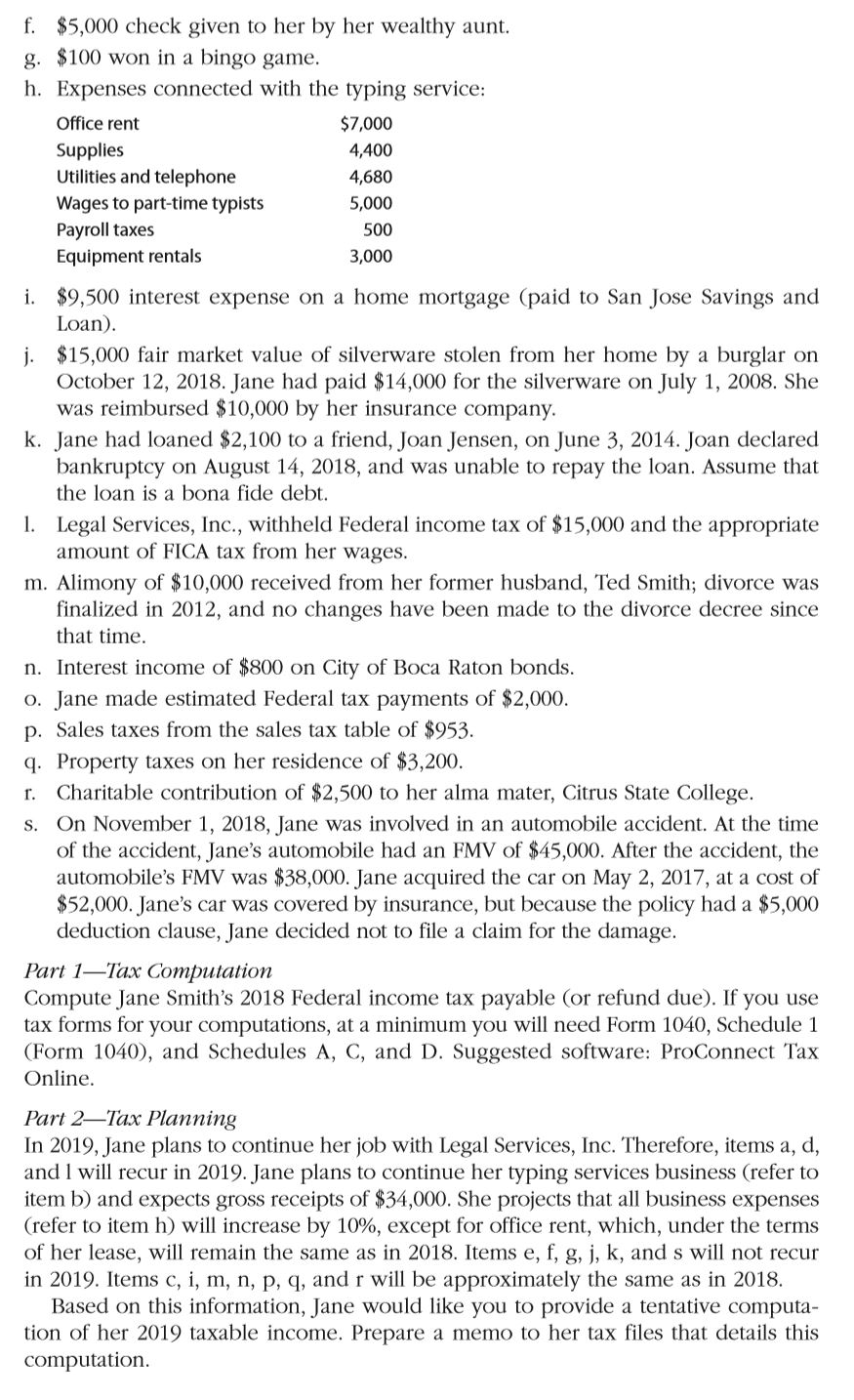 She is employed as a legal sec- retary by Legal Services, Inc.