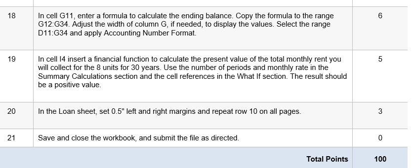 it as exploring_e07_grader_h1_Apartment_LastFirst. 2 In cell G8 in the Summary worksheet, insert