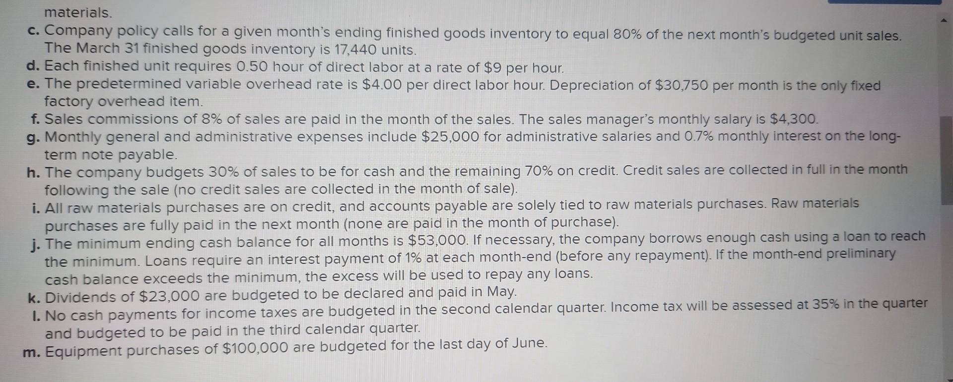 p7 p 8 9 10 cash budget p11 p12 The management of