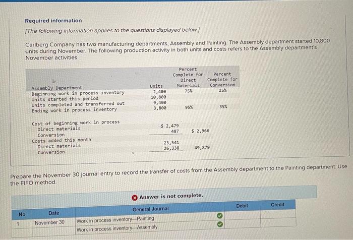 Please help me solve for the credit and debit amounts Required information