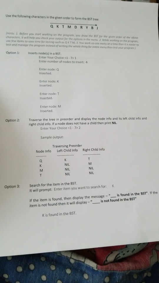 Write a program in C++ to create a Binary Search tree (BST)