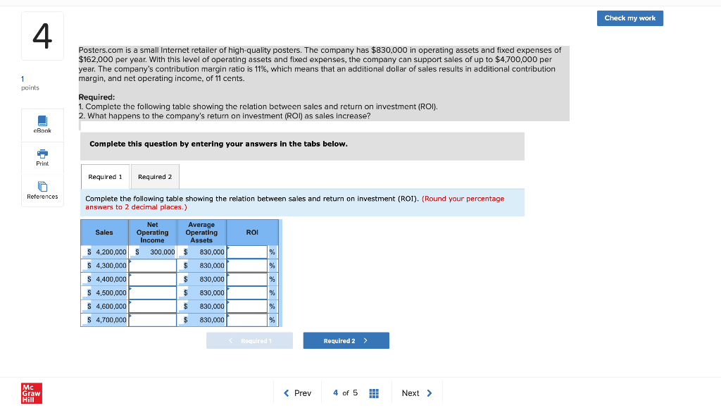  Check my work 4 Posters.com is a small Internet retailer of