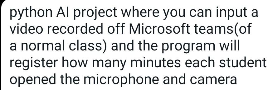  please solve this using python python Al project where you can
