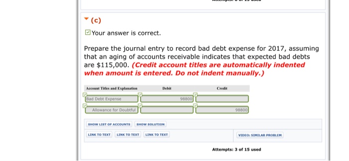 allowances 3. Collections of accounts receivable 4. Write-offs of accounts receivable deemed