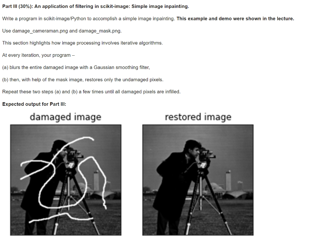 to implement the following filters: (You cannot use any built-in functions from