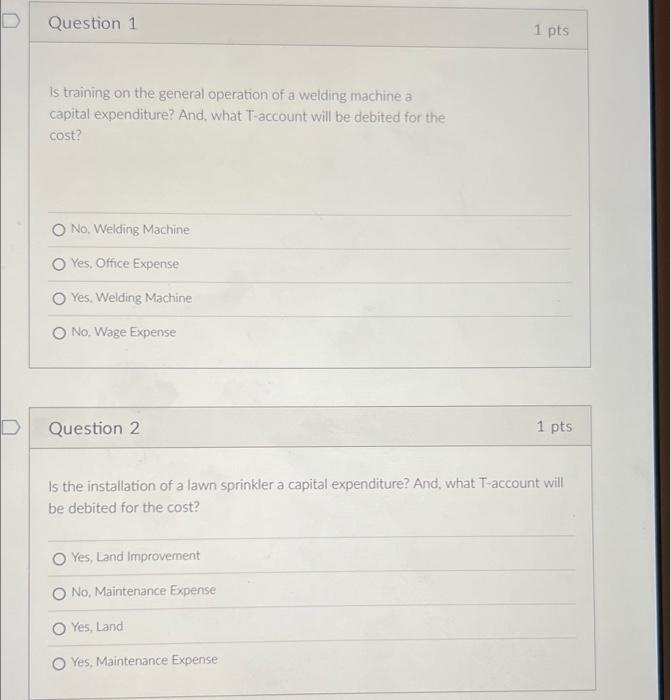 each item below. A pick list will launch. Click on the pick