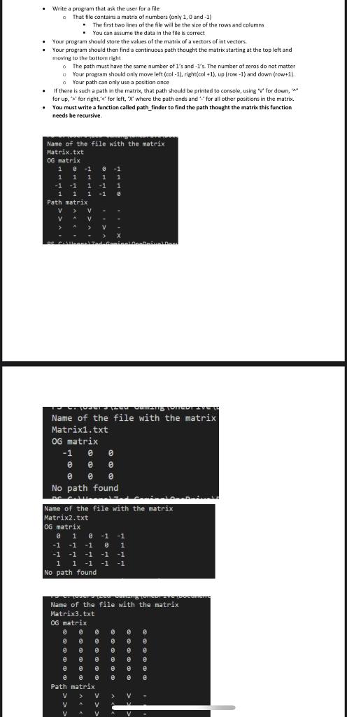  - Write a program that ask the user far a file