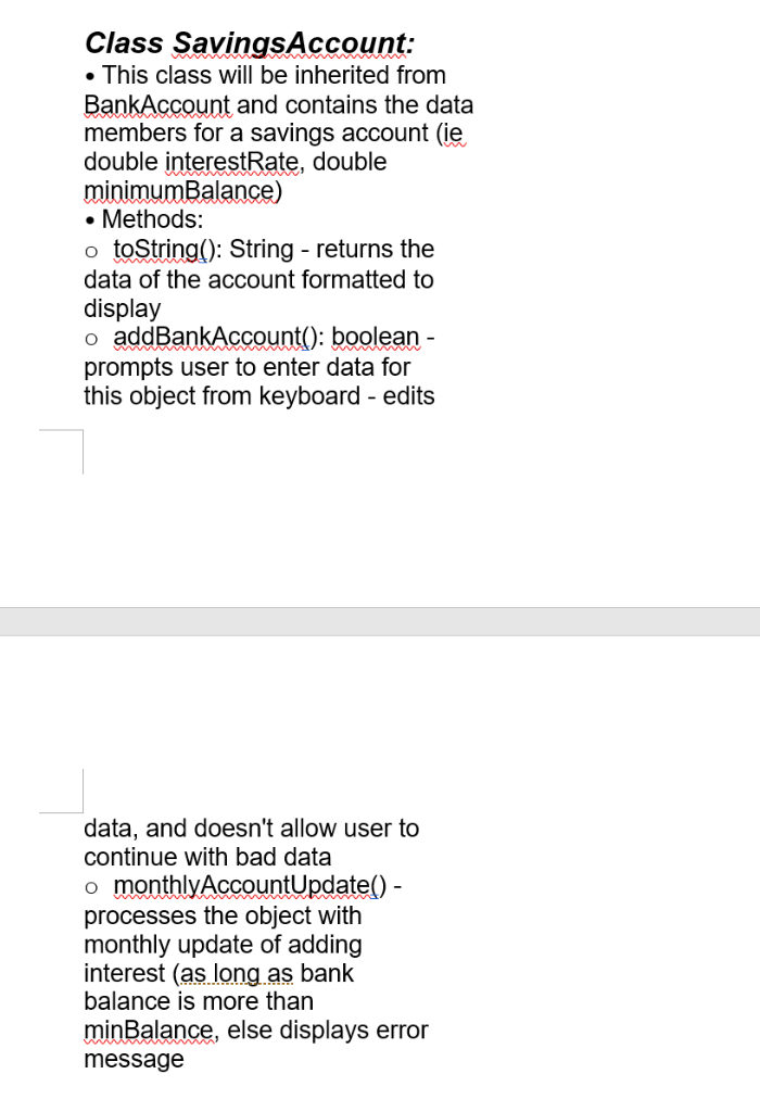 Assian1: This class will contain method main which will contain the menu.