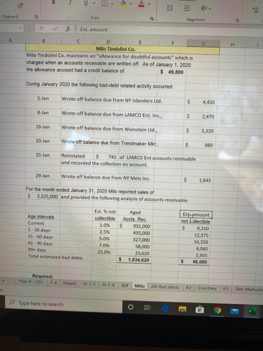  - IUC et Clipboard Alignment X Est. amount D Milo Tindolini