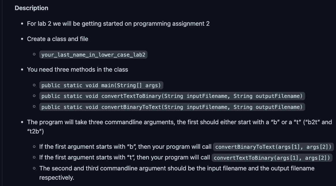  Fill in the psuedo code in the skeleton Description - For