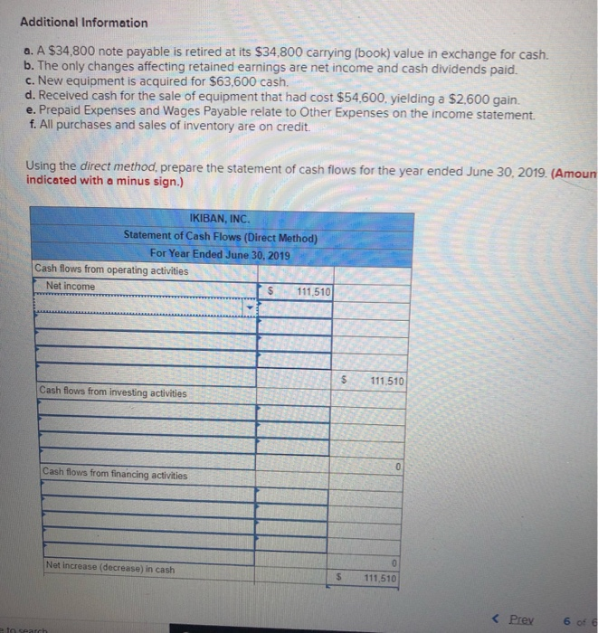 and additional information are reported. IKIBAN INC. Comparative Balance Sheets June 30,