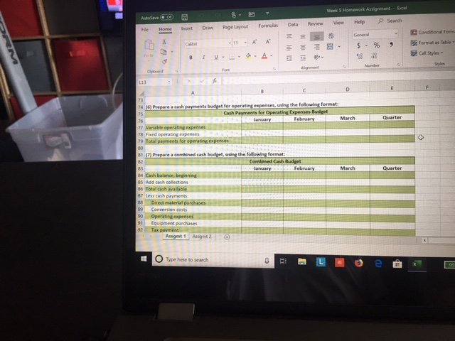 to Sverman Manufacturing's 2 loperations Cument Assets as of December 31 (prior