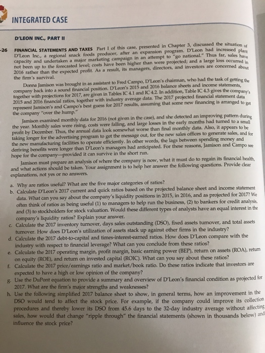 Please read the entire case and then only answer parts a, b,