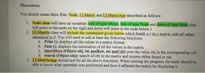 list, which we'll call a matrix. This is the list analogue of