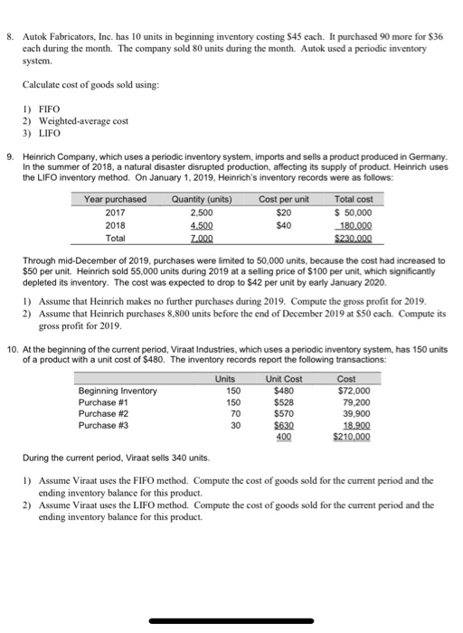 please i need problem 8,9 and 10 done please and can it