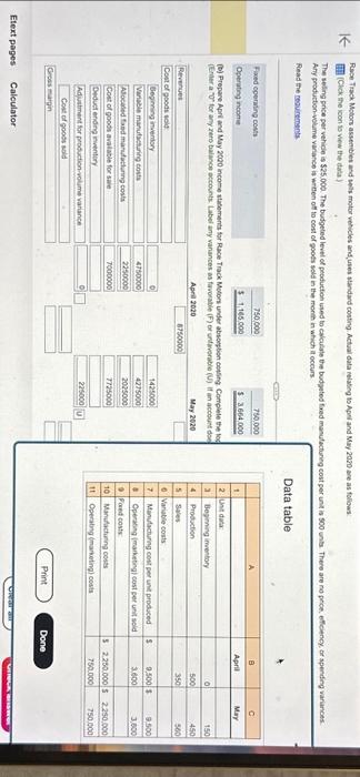 need help calculating the gross margin for april and may. then if