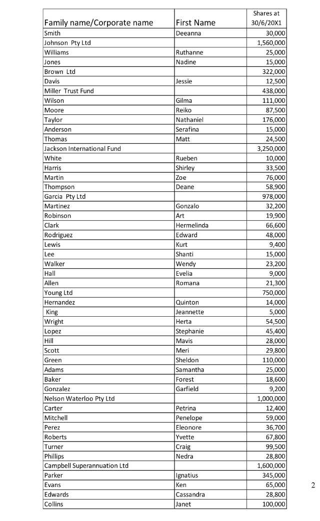 Please only do Stage 2, but need to use the information of