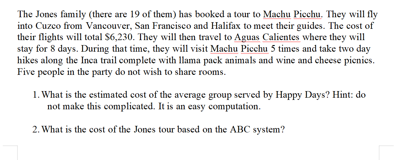 relates to ABC Firm, from last week's module problem, so some of