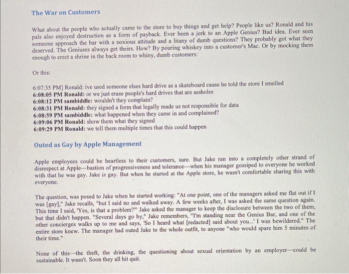 goes. Don't fuck with the person that serves your food," a former